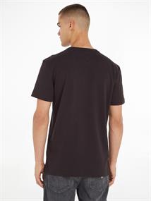 TJM CLSC RIB DETAIL FLAG TEE black