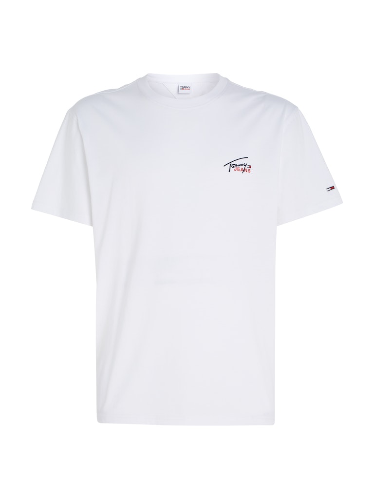 Tommy Jeans Herren T-Shirt TJM CLSC SMALL FLAG TEE black bequem online  kaufen bei