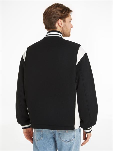 TJM CORD WOOL MIX LETTERMAN black