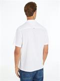 TJM LINEN BLEND CAMP SHIRT EXT white