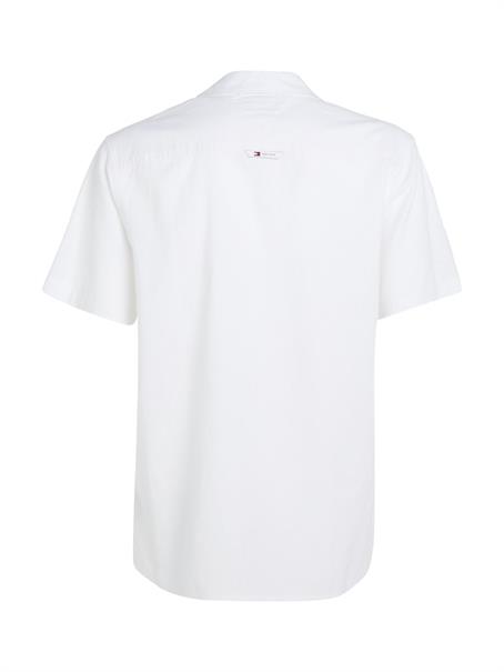 TJM LINEN BLEND CAMP SHIRT EXT white