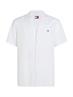 TJM LINEN BLEND CAMP SHIRT EXT white