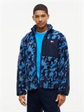 TJM MIX TEDDY JACKET dark blue - aop