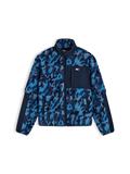 TJM MIX TEDDY JACKET dark blue - aop