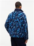 TJM MIX TEDDY JACKET dark blue - aop