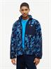 TJM MIX TEDDY JACKET dark blue - aop