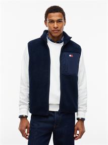 TJM MIX TEDDY VEST dark blue
