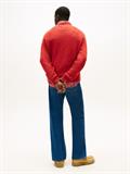 TJM REG BADGE SWEATER EXT terracotta red