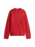TJM REG BADGE SWEATER EXT terracotta red