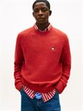 TJM REG BADGE SWEATER EXT terracotta red