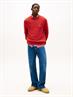 TJM REG BADGE SWEATER EXT terracotta red