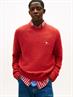 TJM REG BADGE SWEATER EXT terracotta red