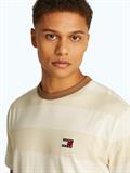 TJM REG BOLD STRIPE TEE newsprint - ecru