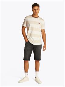 TJM REG BOLD STRIPE TEE newsprint - ecru
