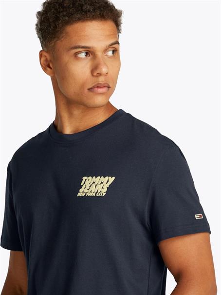 TJM REG BUBBLE BACK SS TEE EXT dark night navy
