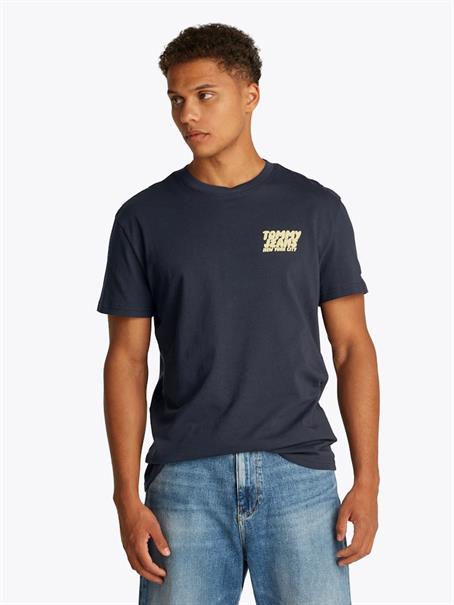TJM REG BUBBLE BACK SS TEE EXT dark night navy