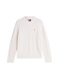 TJM REG CABLE KNIT SWEATER off white
