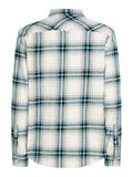 TJM REG CHECK FLANNEL SHIRT EXT ancient white check