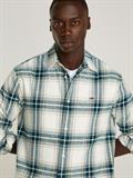 TJM REG CHECK FLANNEL SHIRT EXT ancient white check