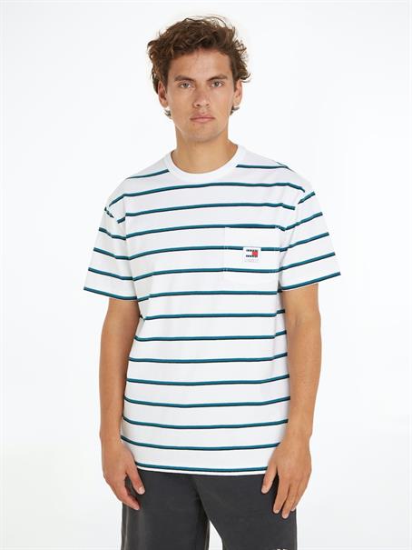 TJM REG EASY STRIPE TEE white