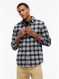 TJM REG FLANNEL CHECK SHIRT EXT black check