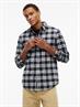 TJM REG FLANNEL CHECK SHIRT EXT black check