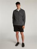 TJM REG FLEECE ZIP THRU EXT washed black