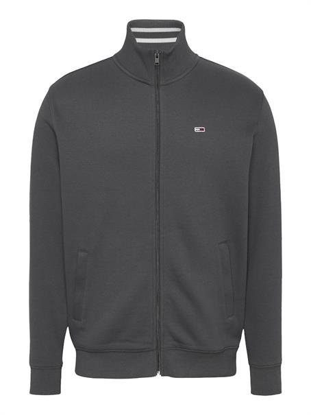 TJM REG FLEECE ZIP THRU EXT washed black