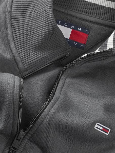 TJM REG FLEECE ZIP THRU EXT washed black