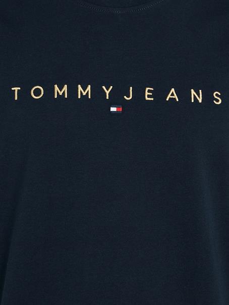 TJM REG GOLD LINEAR LOGO TEE EXT dark night navy