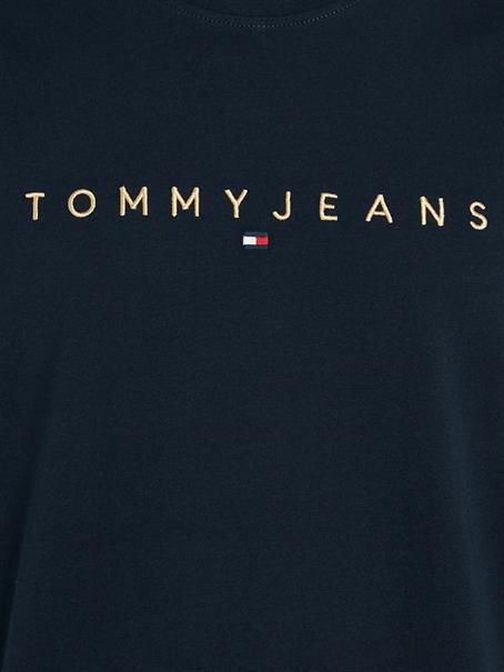 TJM REG GOLD LINEAR LOGO TEE EXT dark night navy
