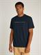 TJM REG GOLD LINEAR LOGO TEE EXT dark night navy