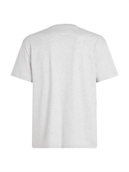TJM REG GOLD LINEAR LOGO TEE EXT silver grey htr