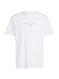 TJM REG GOLD LINEAR LOGO TEE EXT white
