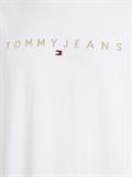 TJM REG GOLD LINEAR LOGO TEE EXT white