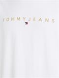 TJM REG GOLD LINEAR LOGO TEE EXT white