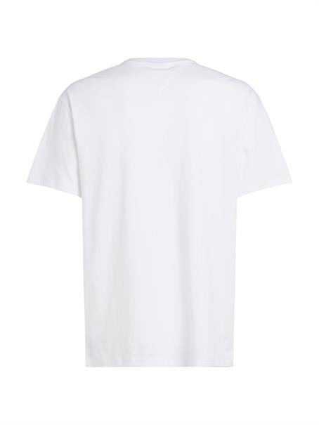 TJM REG GOLD LINEAR LOGO TEE EXT white