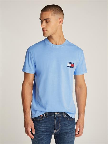 TJM REG HERITAGE FLAG TEE EXT sugarplum blue