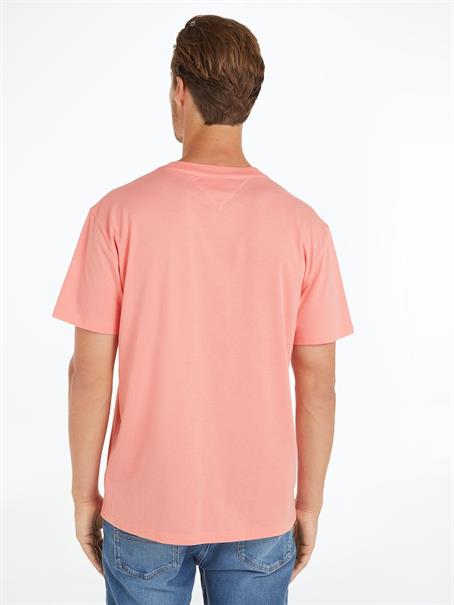 TJM REG LINEAR LOGO TEE EXT tickled pink