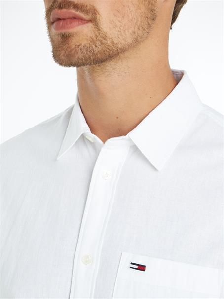 TJM REG LINEN BLEND SHIRT white