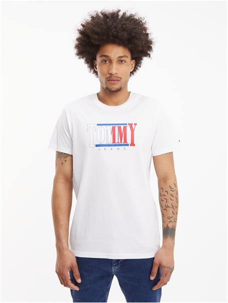 TJM REG RWB CENTERED LOGO TEE white