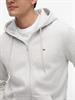 TJM REG S FLAG ZIP THRU silver grey heather