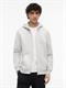 TJM REG S FLAG ZIP THRU silver grey heather
