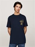 TJM REG SIG CITY TWIST TEE EXT dark night navy