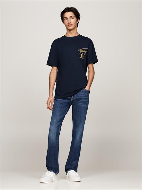 TJM REG SIG CITY TWIST TEE EXT dark night navy