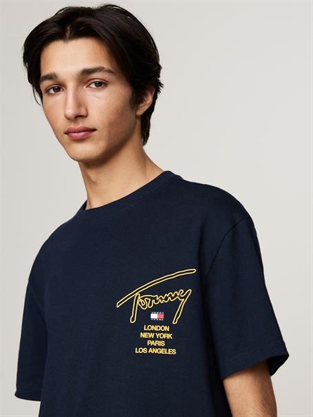 TJM REG SIG CITY TWIST TEE EXT dark night navy