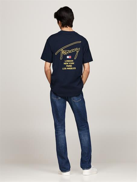 TJM REG SIG CITY TWIST TEE EXT dark night navy