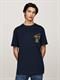 TJM REG SIG CITY TWIST TEE EXT dark night navy