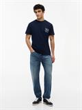 TJM REG SIGN FLAG SS TEE EXT dark night navy