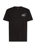 TJM REG SIGNATURE PRINT TEE EXT black